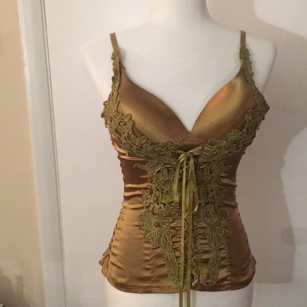 Gold bustier